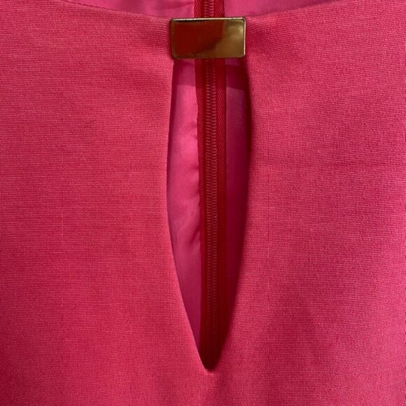 Trina Turk Leatrice Ponte Knit Shift Dress Coral Red size 6🌞 - Picture 7 of 12